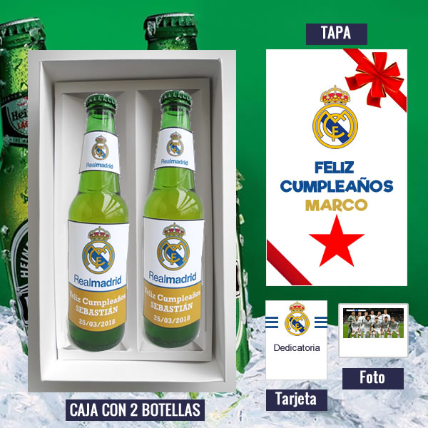 Pack Cerveza Personalizada # 17 de Real Madrid
