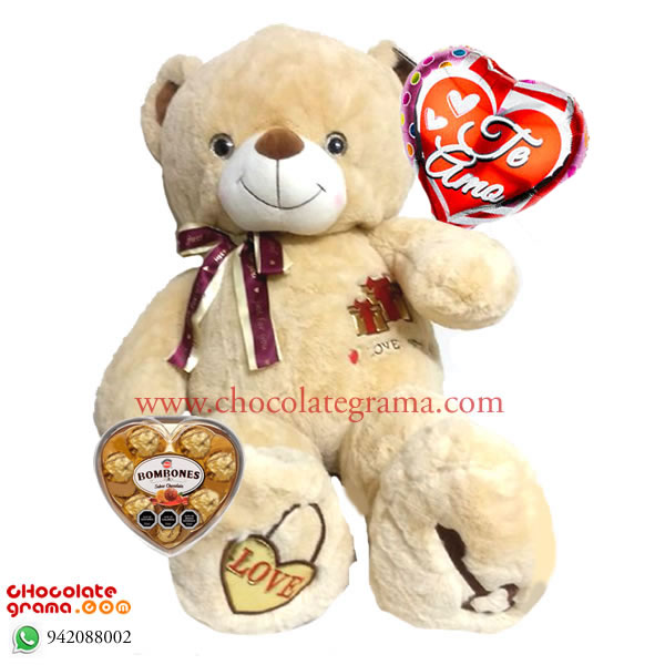 Oso de peluche personalizado para ella y él, juguetes de peluche de oso con  texto + imagen personalizados como regalos personalizados para Navidad